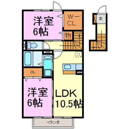 セジュール10　B棟の物件間取画像